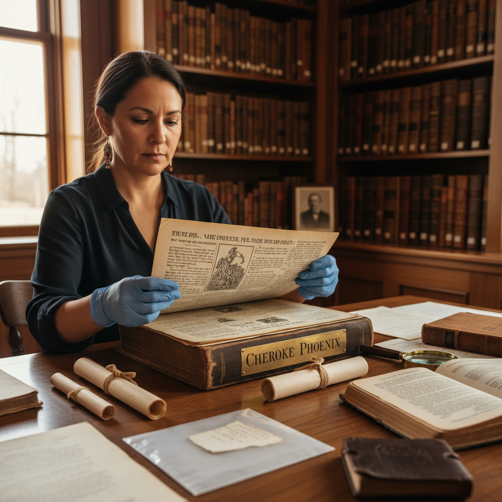 Photograph representing Cherokee Phoenix: The World's First Native American Newspaper and Its Legacy
