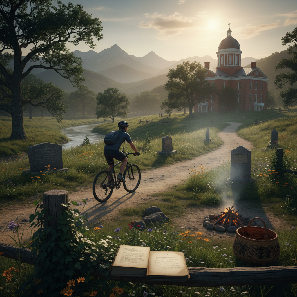 Photograph representing Remember the Removal: The Cherokee Nation's Bicycle Ride Along the Trail of Tears