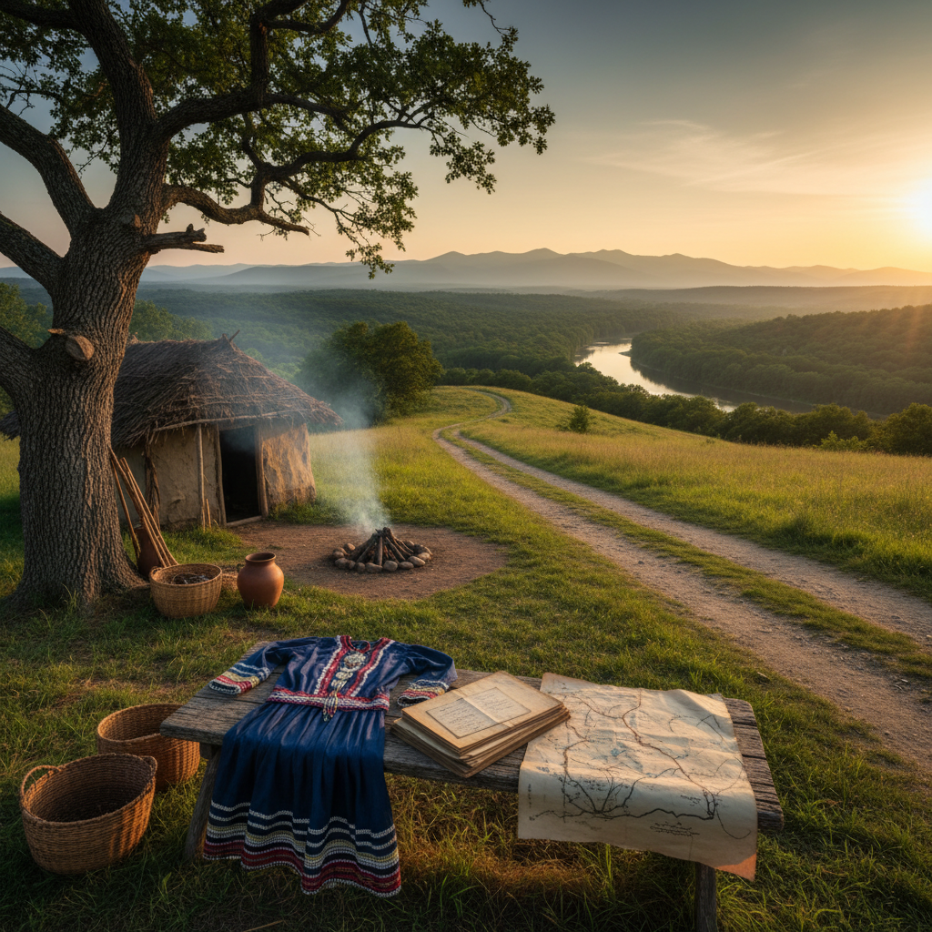 Photograph representing The Trail of Tears and the Cherokee Nation's Path to Oklahoma
