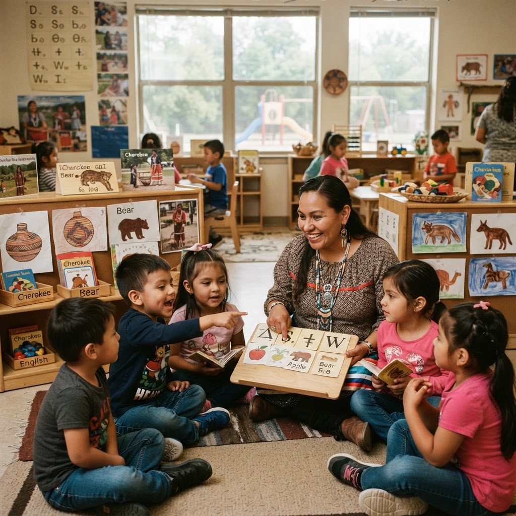 Photograph representing Cherokee Nation Head Start: Early Childhood Education Programs
