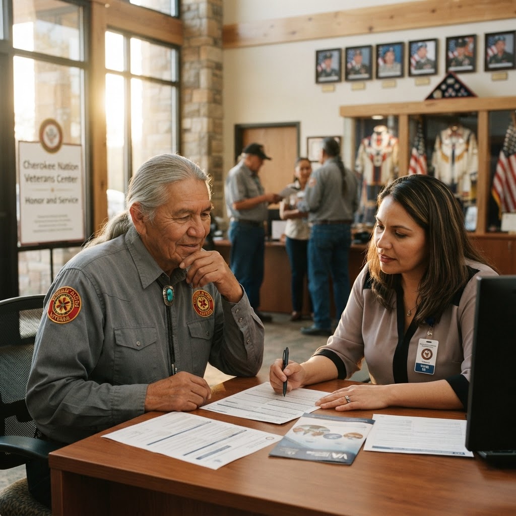 Photograph representing Cherokee Nation Veterans Center: Honoring Native American Military Service