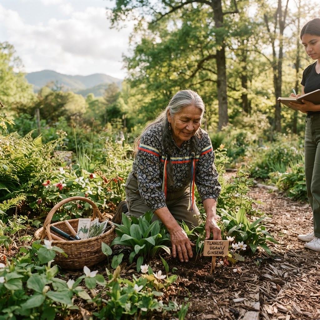 Photograph representing EBCI Cherokee Botanical Sanctuary: Traditional Plants and Cherokee Medicine