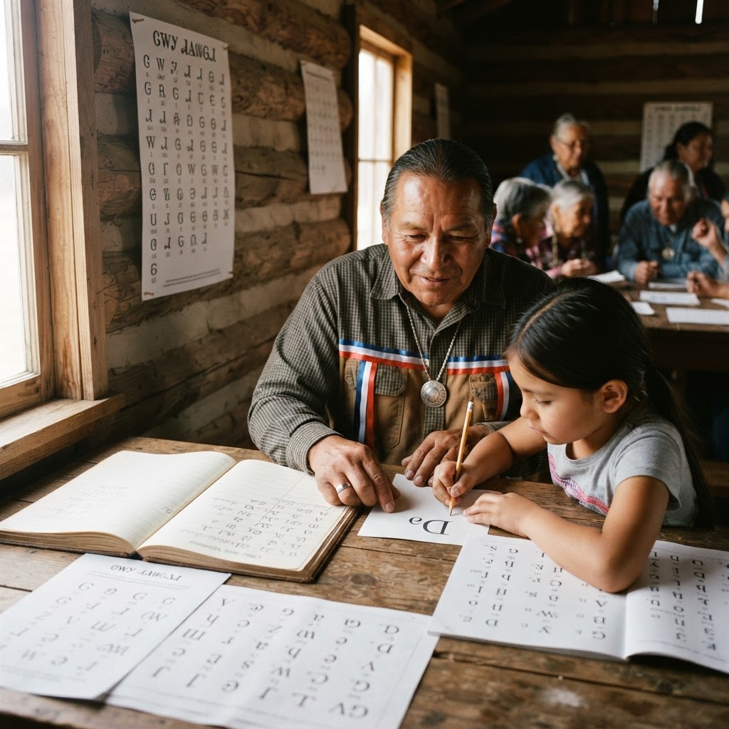 Photograph representing Sequoyah and the Cherokee Syllabary: How One Man Invented a Written Language
